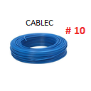 [CS-054] CABLE SOLIDO # 10 CABLEC AZUL
