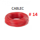 [CS-255] CABLE SOLIDO # 14 ELECTROCABLE ROJO