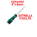 [DESARMADOR-049] DESARMADOR ESTRELLA 8" X 8MM  COMANDO PARA GOLPE
