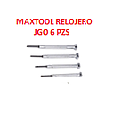 [DESARMADOR-800] SET DESARMADORES RELOJERO 6 PZAS MAXTOOL
