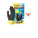 [GUANTE-070] GUANTE CAUCHO ESTRELLA # 8 / BI-COLOR Calibre 25
