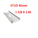 [GY-041] GY  PARED PARANTE  40MM  CON-HUECOS  STUD   1 5/8" X 2.44