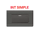 [INTE-500] INTERRUPTOR SIMPLE 125/250V NEGRO AQUA MAVIJU