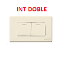 [INTE-550] INTERRUPTOR DOBLE 125/250V MARFIL AQUA MAVIJU