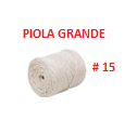 [P-200] PIOLA ALGODON # 15 GRANDE 200 GRS (135 MTRS APROX)