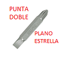 [PUNTA-705] PUNTA TALADRO DOBLE 2X2 ESTRELLA /PLANO