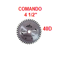 [SIERR-002] DISCO SIERRA CIRCULAR 41/2" X 40T COMANDO
