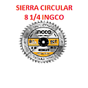 [SIERR-220] DISCO SIERRA CIRCULAR 40 DIENTES 8 1/4 INGCO (TSB121022)