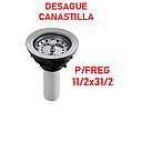 [SIFON-060] DESAGUE 11/2X31/2  PARA FREGADERO CANASTILLA FV (E246.06A DH)