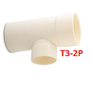[T3-2P] TEE PLASTIGAMA 75MM - 50MM