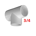 [TEE02PE] TEE PEGABLE  3/4 LASCO