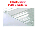 [TRAS3.66X1.12PLUS] TRASLUCIDO PLUS POLICARB. 3.66X1.12 X 0.30MM / 12PIES P/DURATECHO