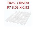 [TRASLU-073] TRASLUCIDO P7 CRISTAL 3.05 MT X 0.92 MTRS POLICARBONATO