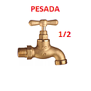 [VALVULA-030] LLAVE BRONCE PARA MANGUERA  1/2"   FV (436.04BR)