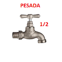 [VALVULA-035] LLAVE NIQUELADA PARA MANGUERA  1/2"  FV  (436.04NI)