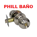 [CERRADURA-610] CERRAD.PHILLIPS BAÑO NIQUELADA POMO (11708)