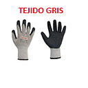 [GUANTE-236] GUANTES TEJIDO GRIS CAUCHO MASTER T/L