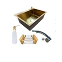 [FREGADERO-510] FREGADERO DRO 1 POZO 20CM C/CANASTA  (LS-646SHBD)